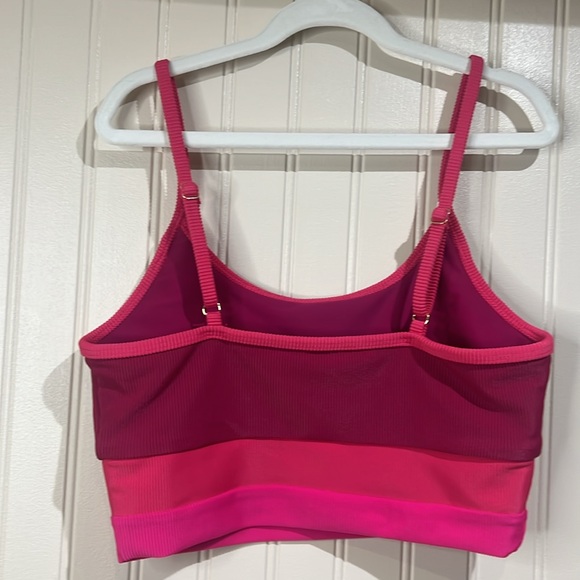 Beach Riot Eva Bikini Top Raspberry Colorblock - Picture 6 of 8